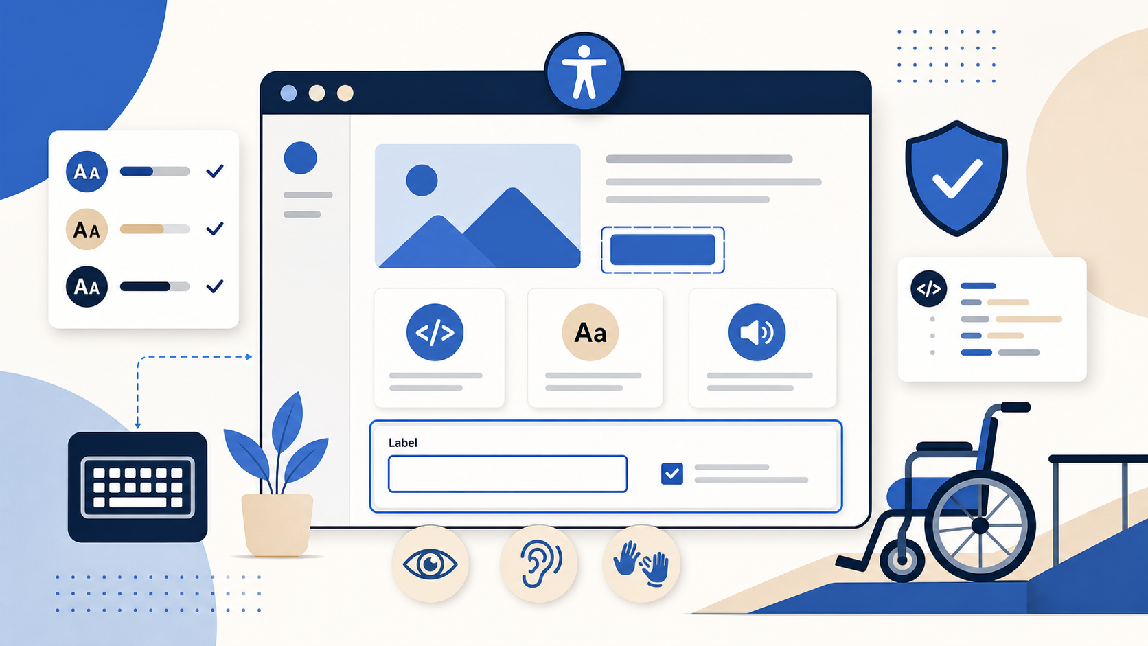 Illustration zu Barrierefreiheit im Web