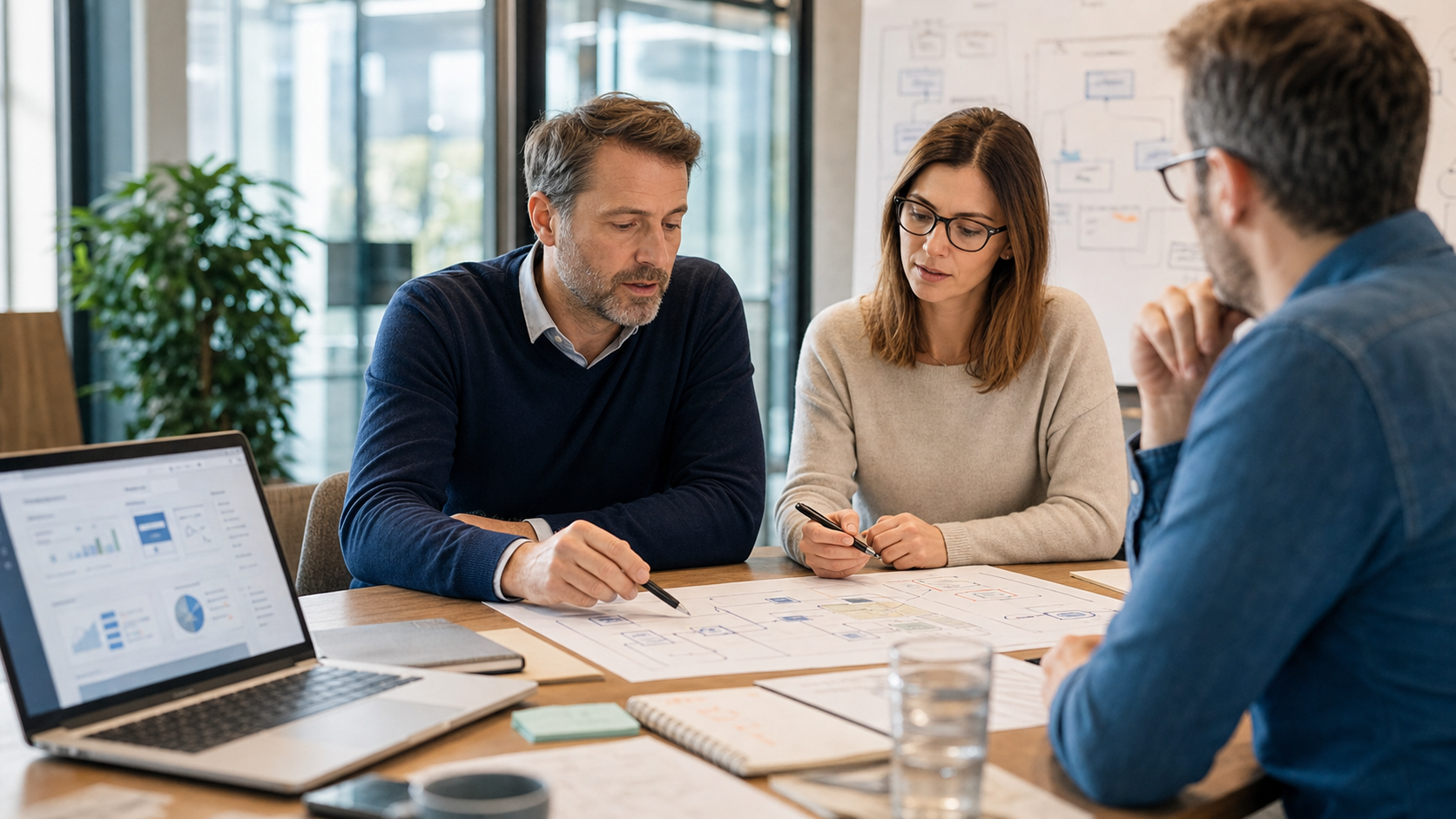 Team in einer Besprechung